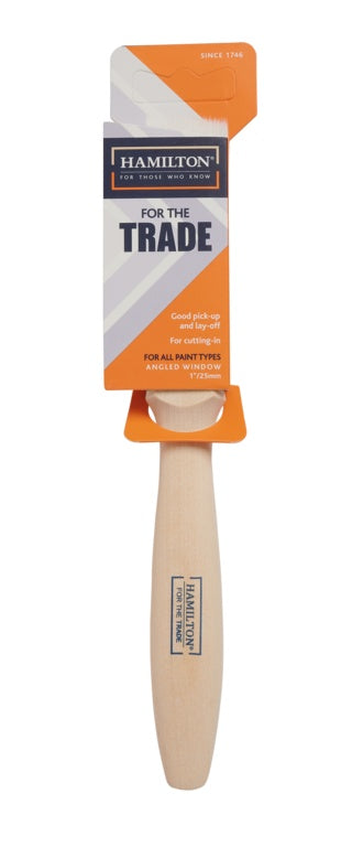 Hamilton For The Trade Angled Window Brush 1"