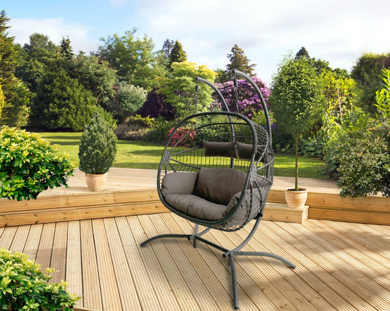 Pagoda Bali Folding Hanging Egg Chair Double