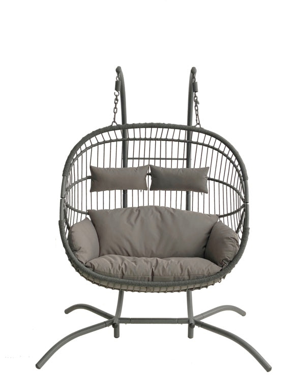 Pagoda Bali Folding Hanging Egg Chair Double