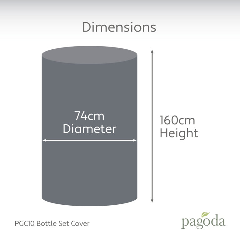 Pagoda Bottle Set Cover 74 x 160cm