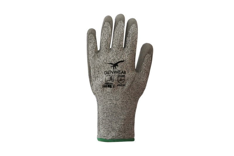 Glenwear Pu Glove Cut Level 5 9 - Large
