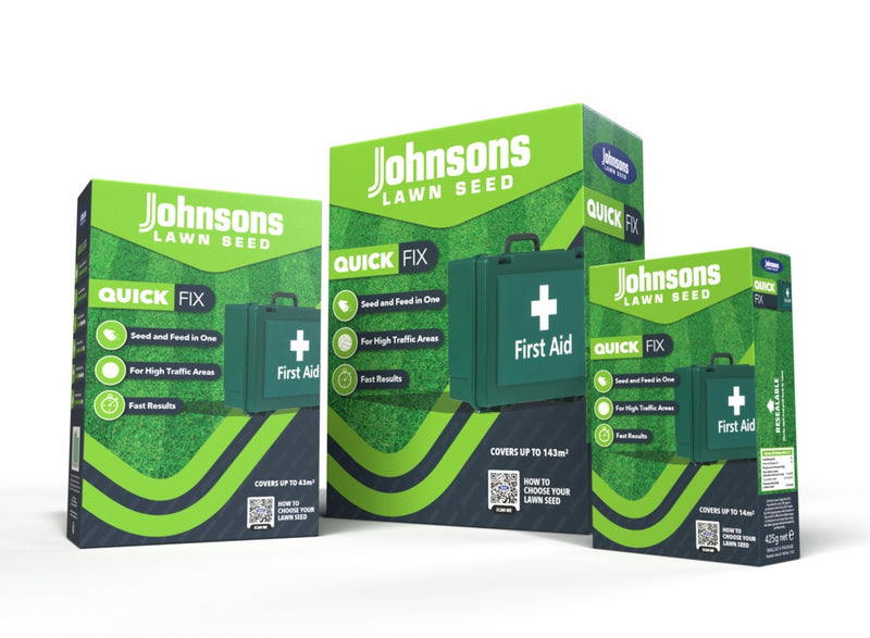 Johnsons Lawn Seed Quick Fix With Growmore 14sqm/425g