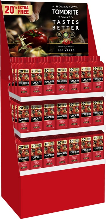 Levington Tomorite + 20% Free Display Unit of 112