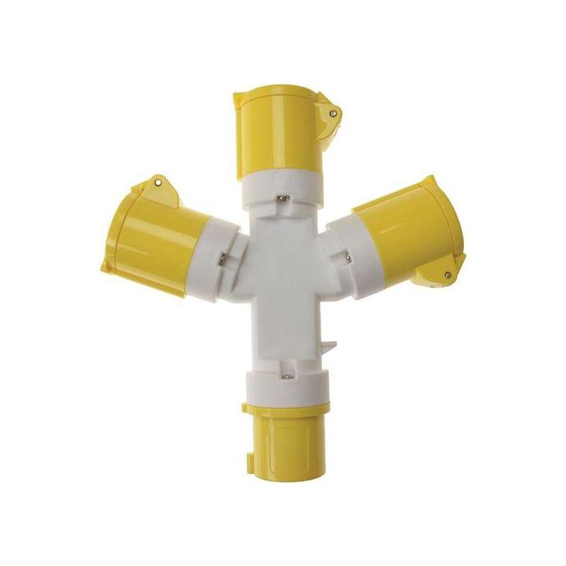 Faithfull Power Plus 3-Way Splitter 110V Faithfull Power Plus - RockBottom Northampton