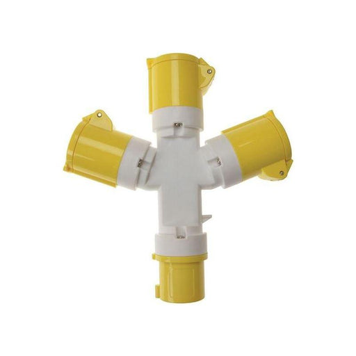 Faithfull Power Plus 3-Way Splitter 110V Faithfull Power Plus - RockBottom Northampton