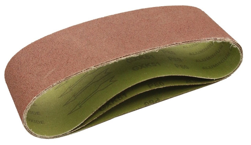 Abracs AL/OX Sanding Belt 75mm x 457mm 80 Grit