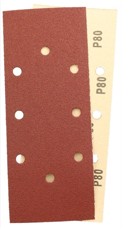 Abracs Orbital Clamped Sander Sheets With Holes 93 x 230mm 80g