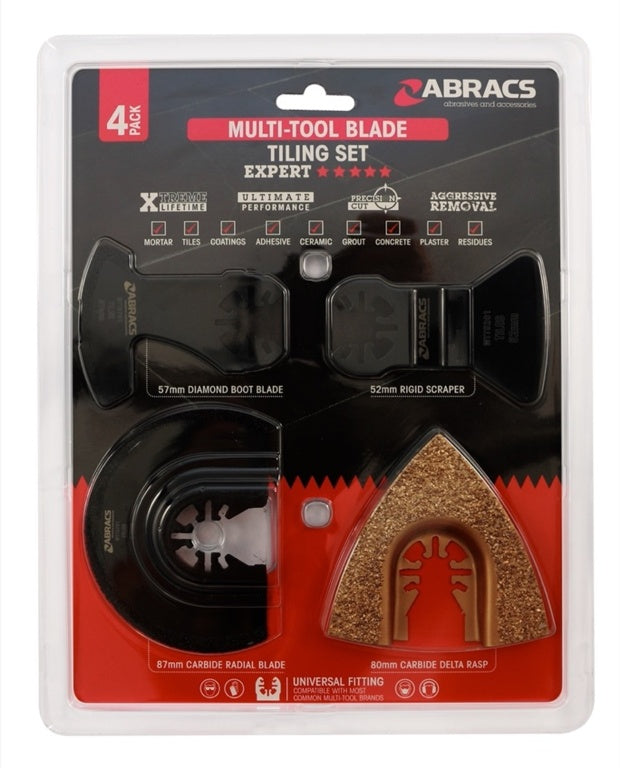 Abracs Multi Tool Tiling Set 4 Piece