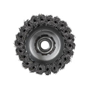 Faithfull Wire Cup Brush Twist Knot 80mm M14x2, 0.50mm Steel Wire Faithfull - RockBottom Northampton