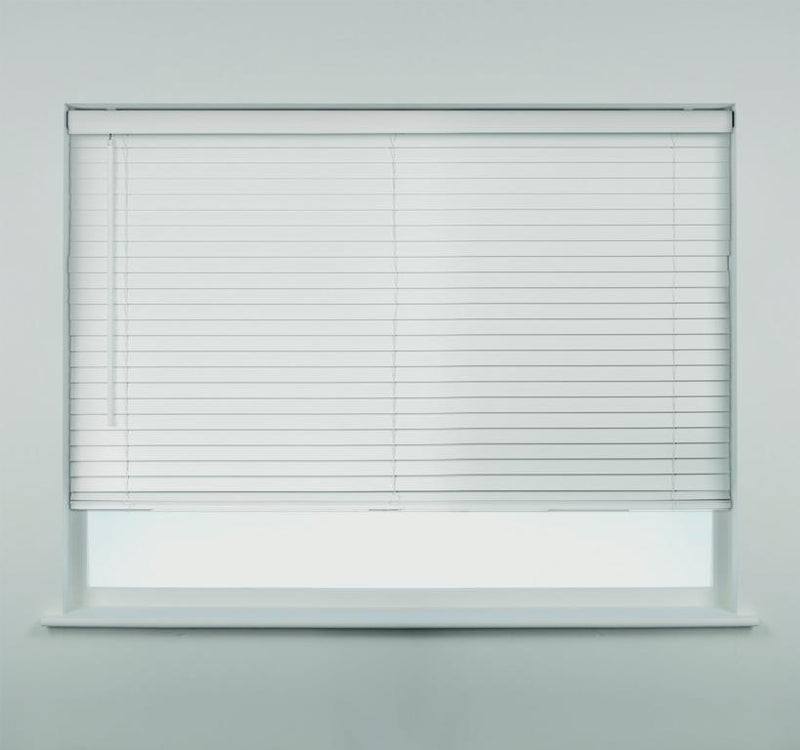 Swish Fauxwood Blind 120cm White