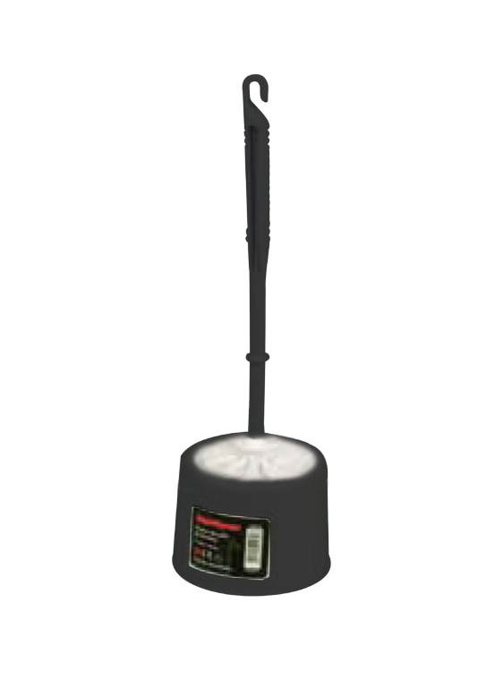 SupaHome Standard Toilet Brush & Holder Black