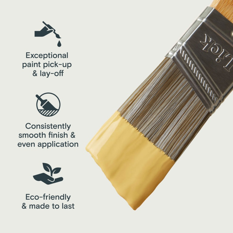 LickTools Eco Bamboo Handle Angle Sash Brush 1.5"