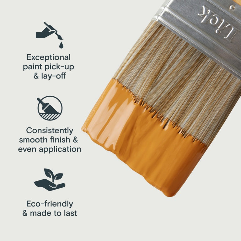 LickTools Eco Bamboo Handle Flat Brush 3"