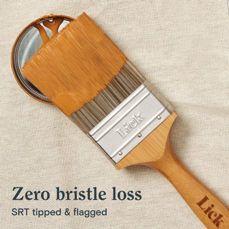 LickTools Eco Bamboo Handle Flat Brush 3"