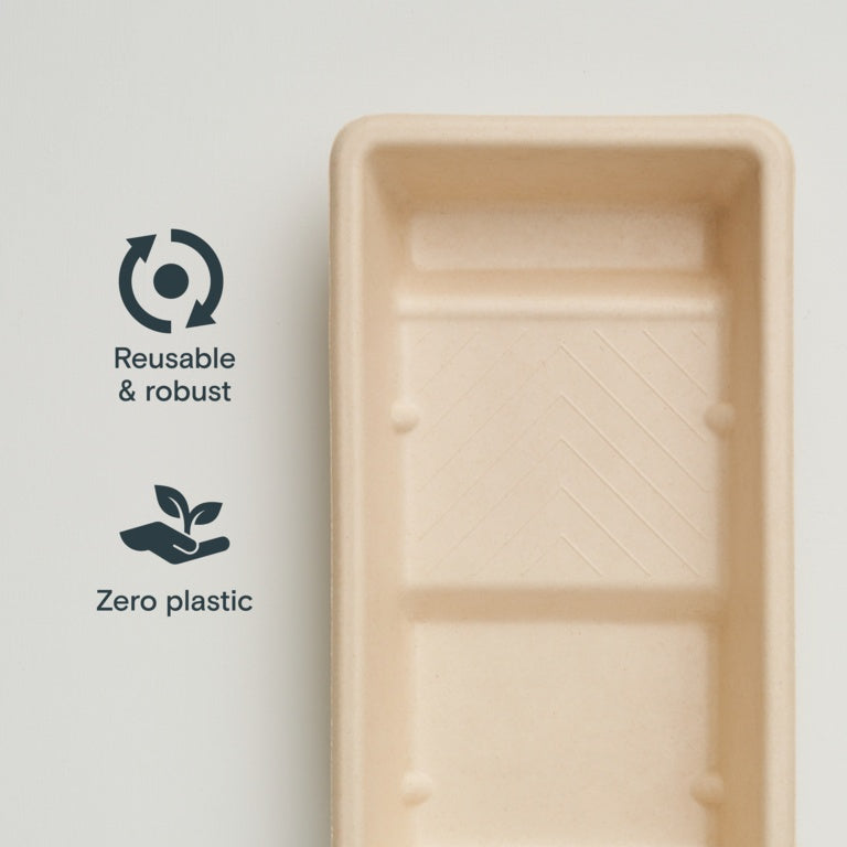 LickTools Eco Bio-Degradable Sugar Cane Paint Tray 4"