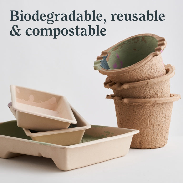 LickTools Eco Bio-Degradable Sugar Cane Paint Tray 4"