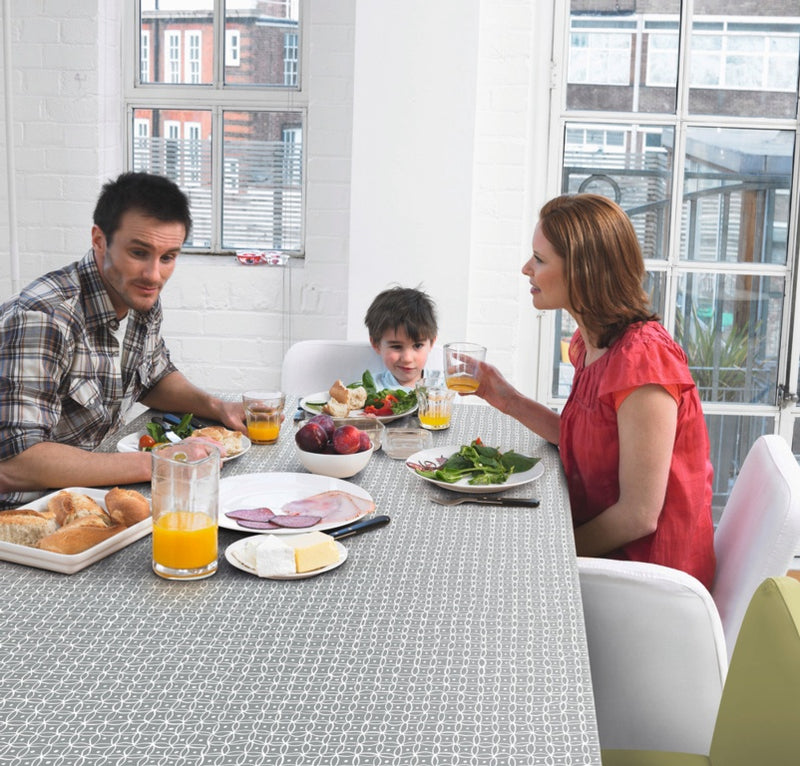 d-c-fix® Manhattan Tablecloth - Namika Grey 20m Roll x 140cm