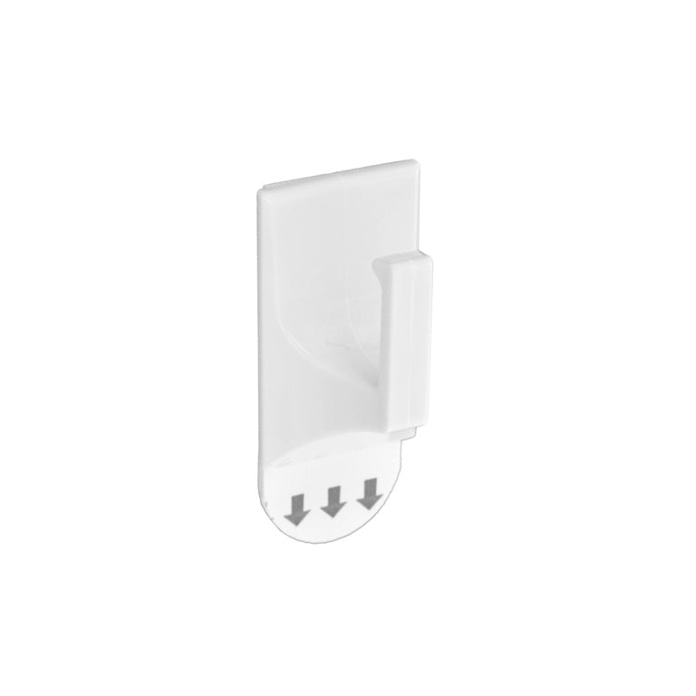 Securit Removable Square Hook White 35 x 60mm Pack 2
