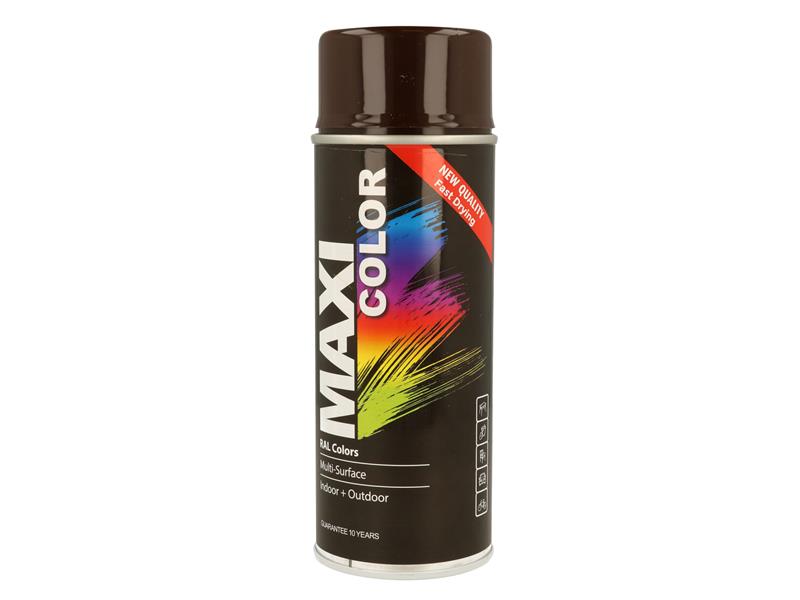 MAXICOLOR Spray Paint Gloss Chocolate Brown 400ml MX8017