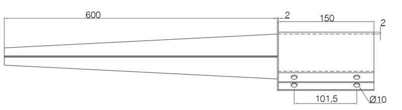 Picardy Bolt Grip Spike 75 x 75 x 600mm