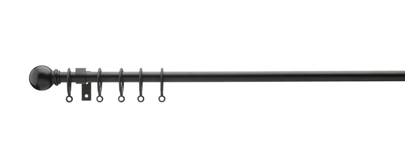 Woodside Extending Pole Ball Finial Black