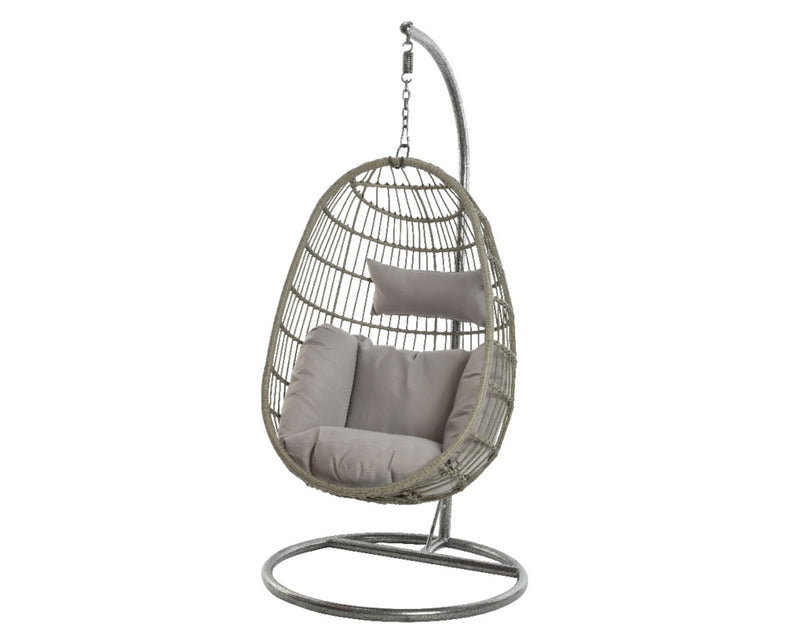 Kaemingk Corsica Wicker Egg Chair 95cm Grey