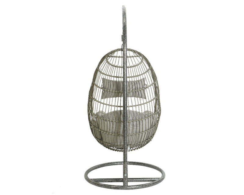 Kaemingk Corsica Wicker Egg Chair 95cm Grey