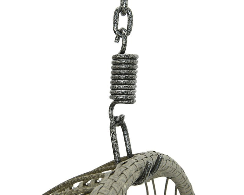 Kaemingk Corsica Wicker Egg Chair 95cm Grey
