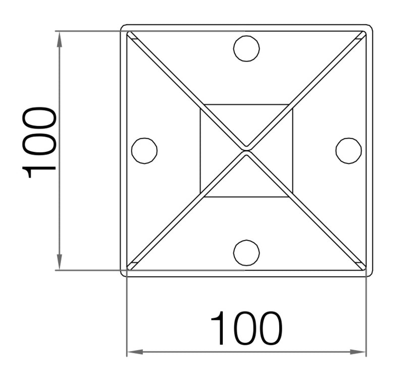 Picardy Fence Grip Spike 100 x 100 x 600mm