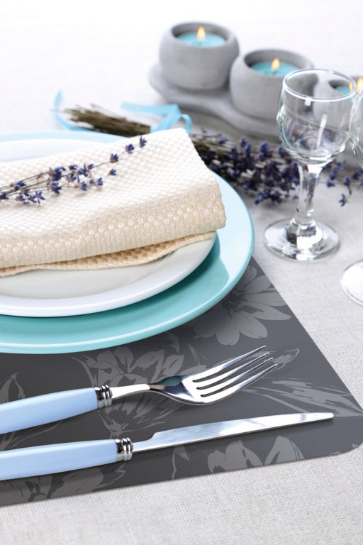 d-c-fix® Stella Anthrazit Wipe Clean Placemat Pack 12