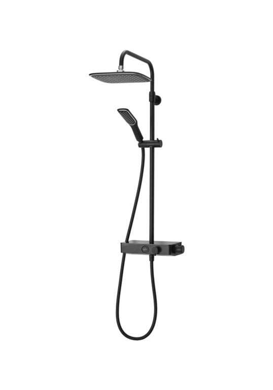 Triton Push ButtonThermostatic Mixer Shower Matte Black