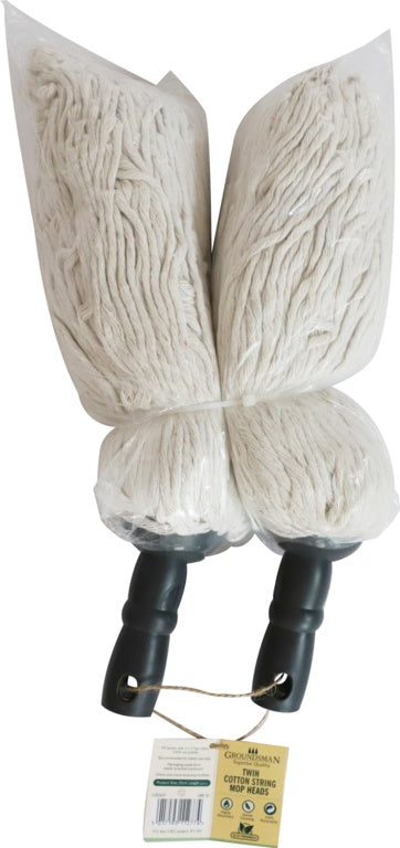 Groundsman Bamboo Deluxe Mop Head Refills Twin Pack