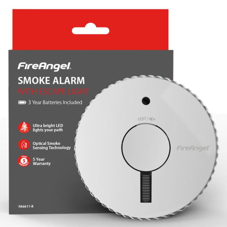 Fire Angel Optical Smoke Alarm With Light