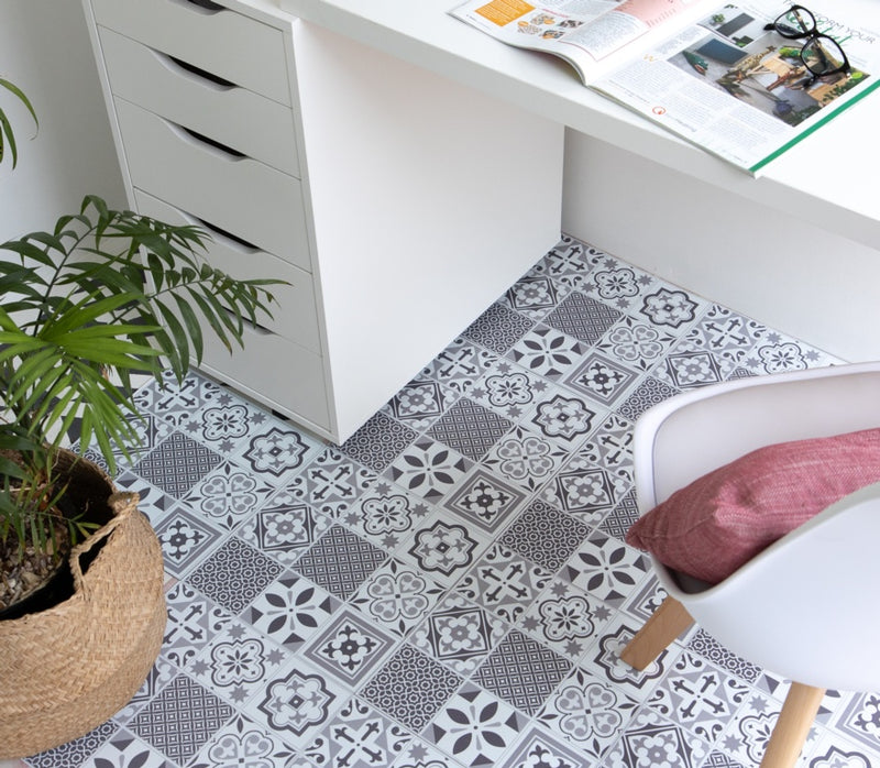 d-c-fix® Self Adhesive Floor Tiles 11 Piece 1sqm Oriental