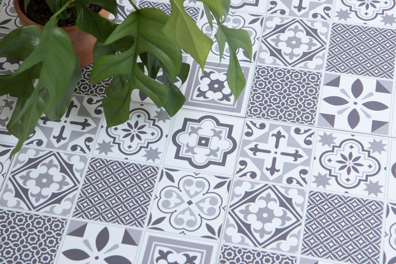 d-c-fix® Self Adhesive Floor Tiles 11 Piece 1sqm Oriental