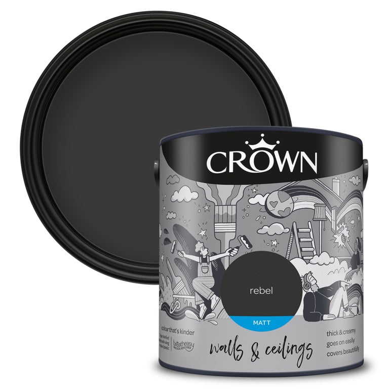 Crown Walls & Ceilings Matt 2.5L Rebel