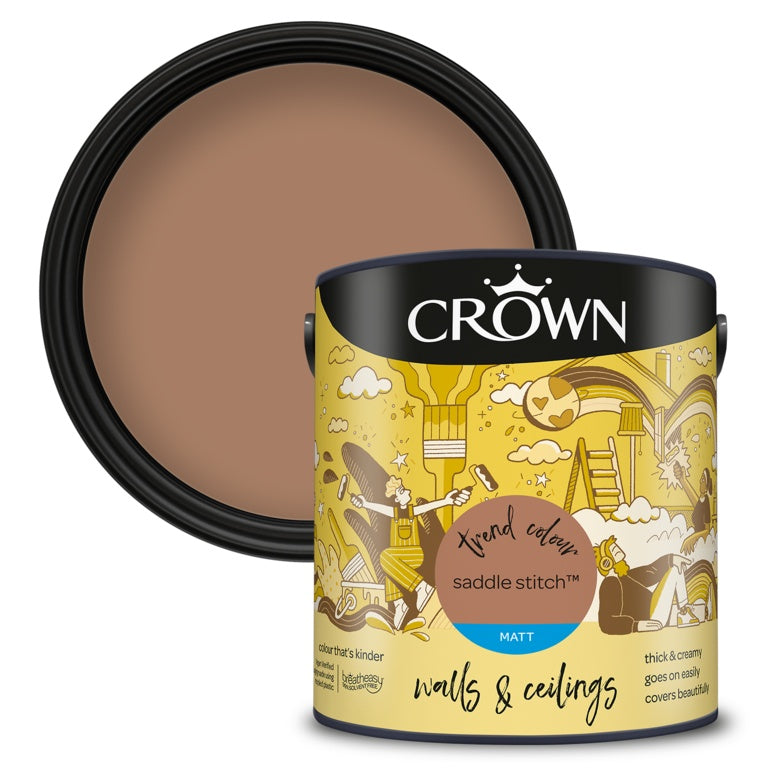 Crown Walls & Ceilings Matt 2.5L Saddle Stitch