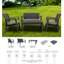 Professional Alaska Sofa Set Anthracite 4 Piece