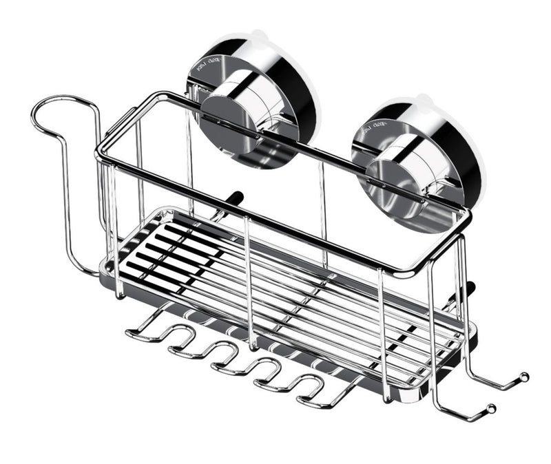 Blue Canyon Gecko Rack & Toothbrush Holder Silver