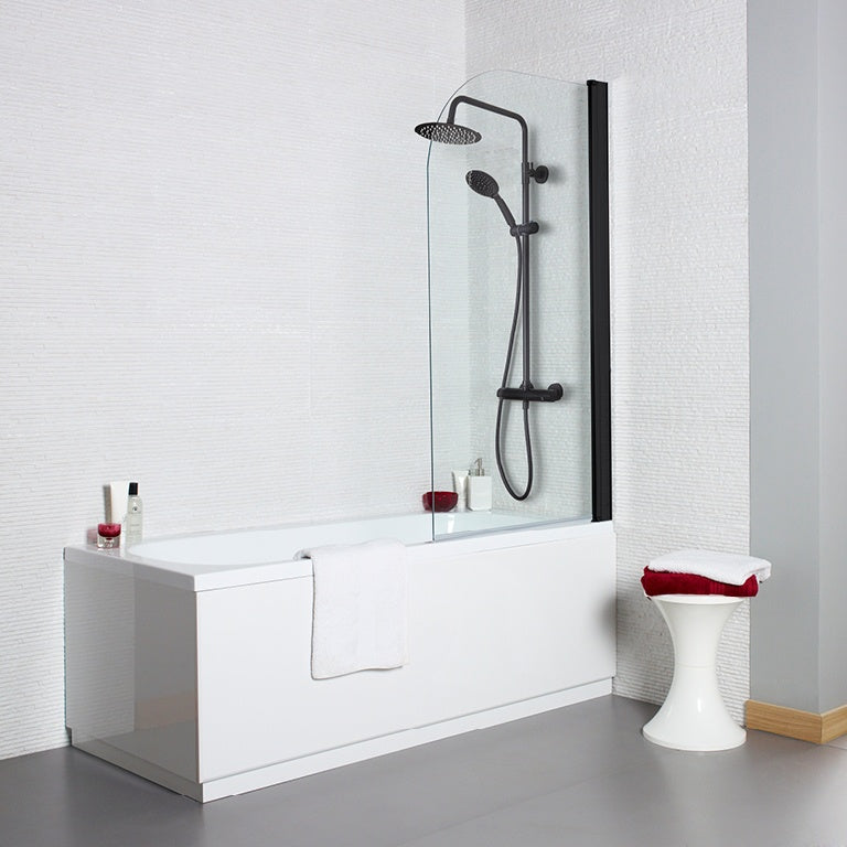 Kartell Nero Round Bath Screen 780mm