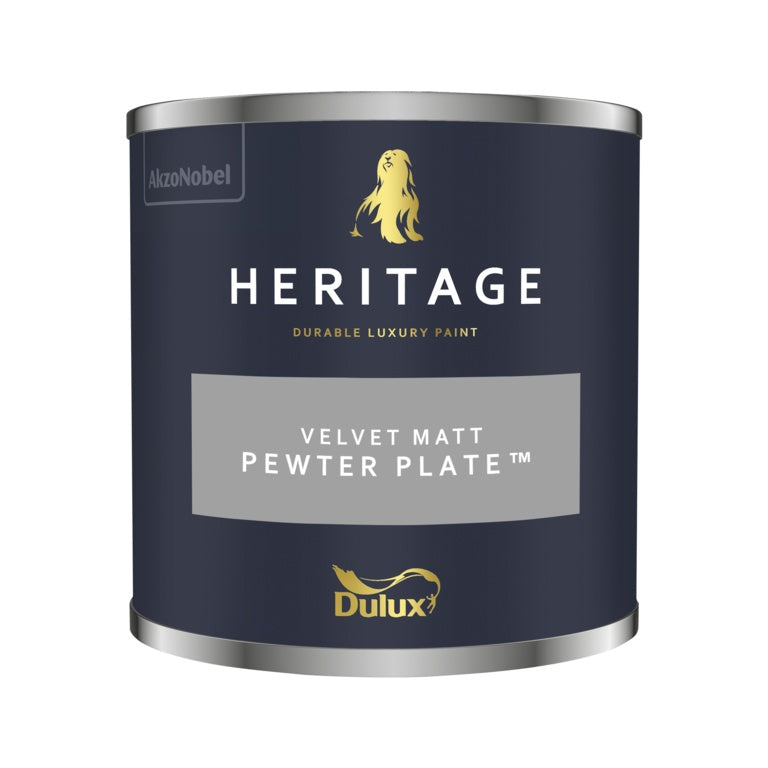Dulux Heritage Tester 125ml Pewter Plate