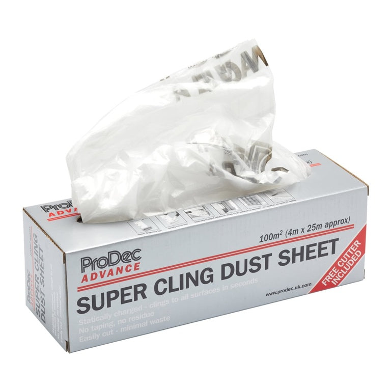ProDec Super Cling Dust Sheet 100sqm