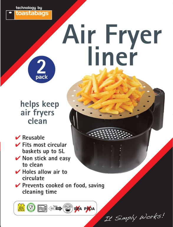 Planit Air Fry Liner Natural Pack 2