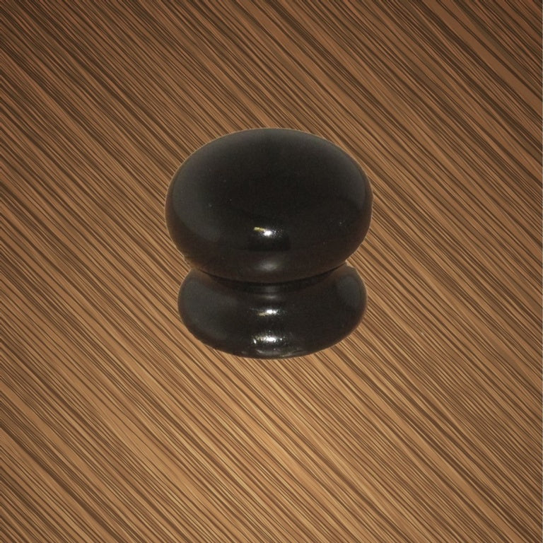 Securit Ceramic Cupboard Knob Black 35mm