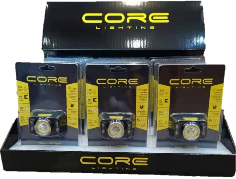 Core Rechargeable Head Torch 320 Lumens