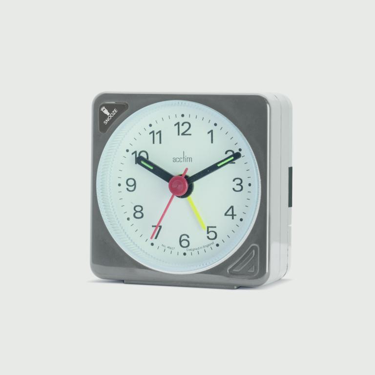 Acctim Ingot Crescendo Alarm Clock Grey