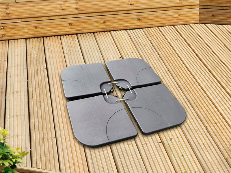 Pagoda Plastic Parasol Base (15L) 4 Piece