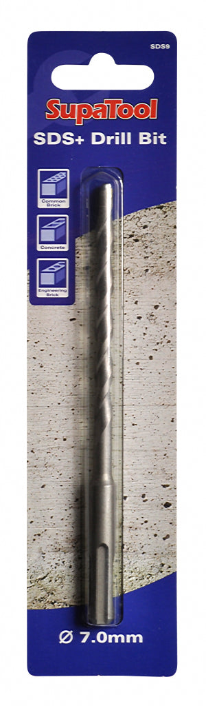 SupaTool Slotted Drill Shaft (SDS) Masonry Drill Bits 7x160mm