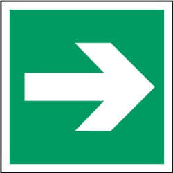 Smiths Architectural Literal Arrow Sign 150mmx150mm