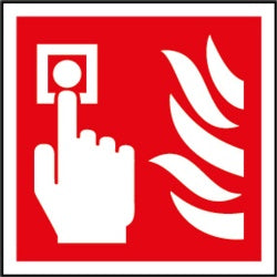 Smiths Architectural Fire Alarm Symbol Sign 100x100mm